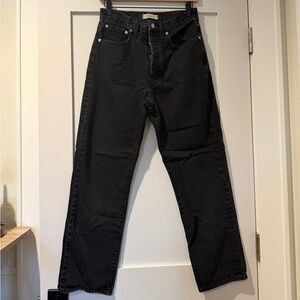 Madewell Dad Jean Straight Black Jeans - Size 27